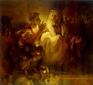 Rembrandt_-_Peter_Denying_Christ_-_WGA19121